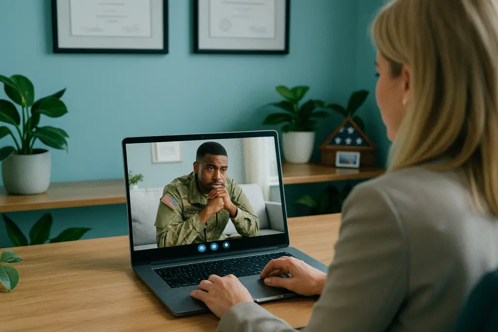 A veteran PTSD session with Zona Petrelli, LCSW from PositivePathMH.com